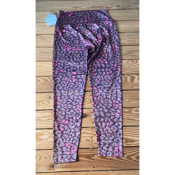NWT Beyond Yoga Electric Cheetah Swirl Leggings Size Large Women’s Pink MSRP $79 - Picture 2 of 11